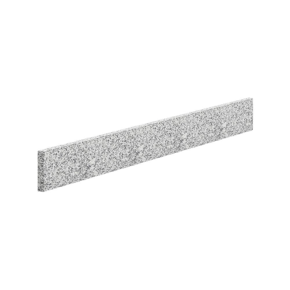 Newport 36.3 in. Granite Backsplash in Gray