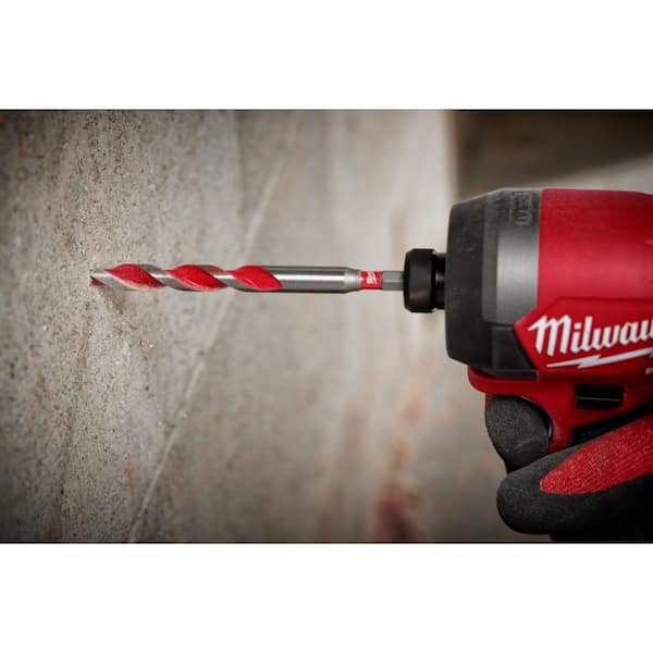 ブイ　コン Milwaukee 1/4 in. x 2 in. x 4 in. SHOCKWAVE Carbide Hammer
