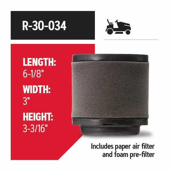 Air Filter for Riding Mowers, Fits Toro TimeCutter V-Twin 22.5 HP and 24.5 HP Engines