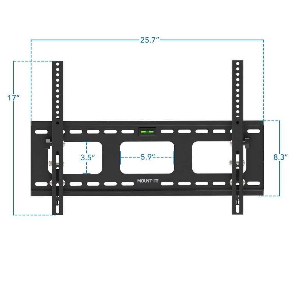 Heavy Duty Black Tilting TV Wall Mount Bracket