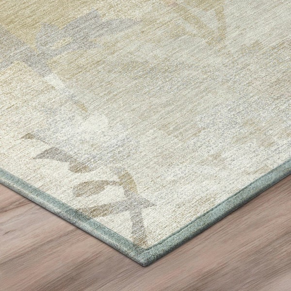 Chantille Machine Washable Indoor/Outdoor Abstract ACN2915 Ivory 8 ft. x 10 ft. Area Rug