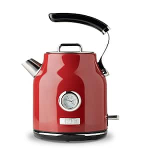 Dorset 1.7 l 7-Cup Red Stainless Steel Electric Cordless Kettle with Auto Shut-Off and Boil-Dry Protection
