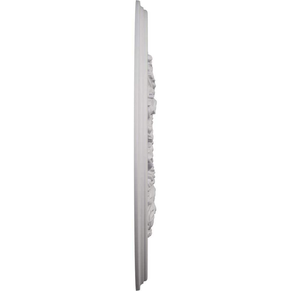 Ultra Pure White Polyurethane Acanthus Twist Ceiling Medallion