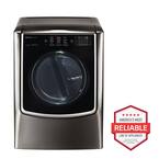 9.0 Cu. Ft. Vented SMART Electric Dryer in Black Stainless Steel with Touch Control Panel and TurboSteam