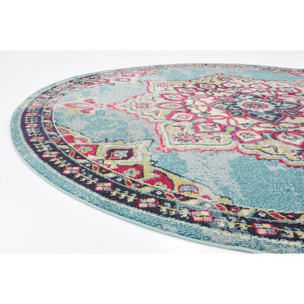 Reviews for Unique Loom Medici Valencia Light Blue 8' 0 x 8' 0