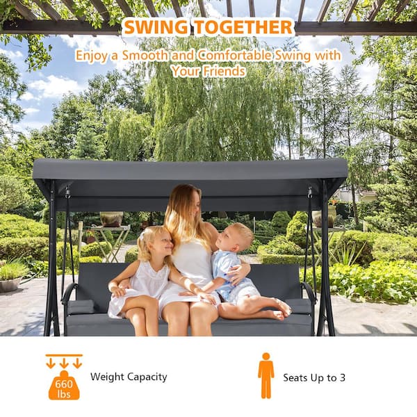 Child's swing 2024 seat with canopy