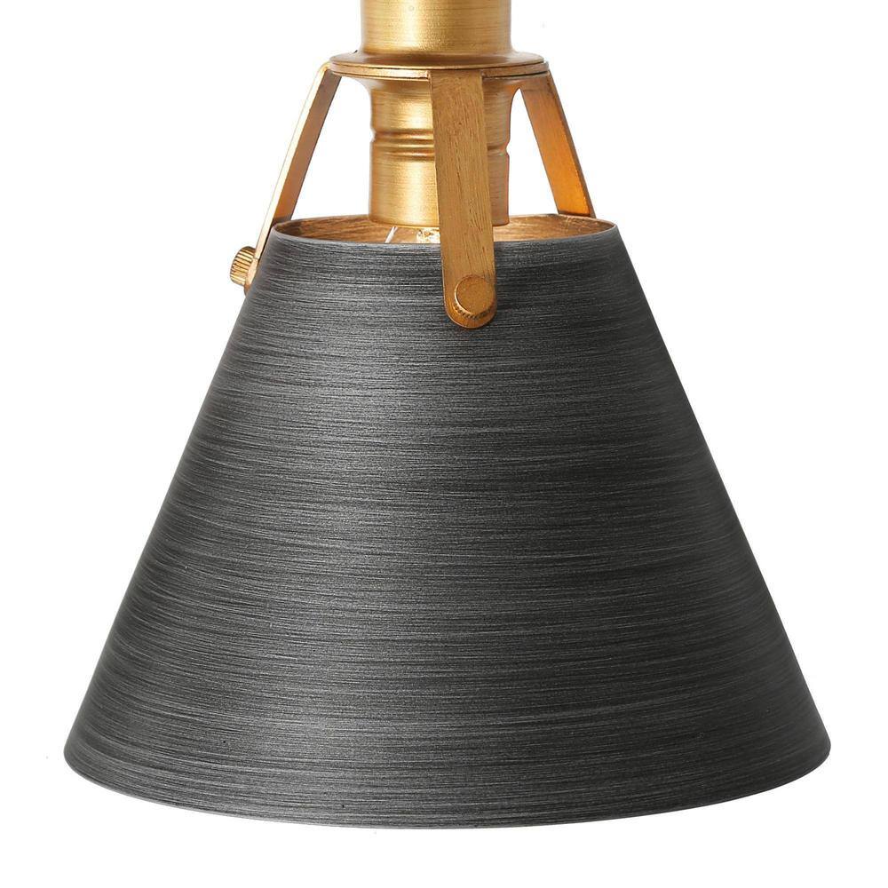 15.5" Brushed Gold and Gray Metal 2-Light Vanity Sconce