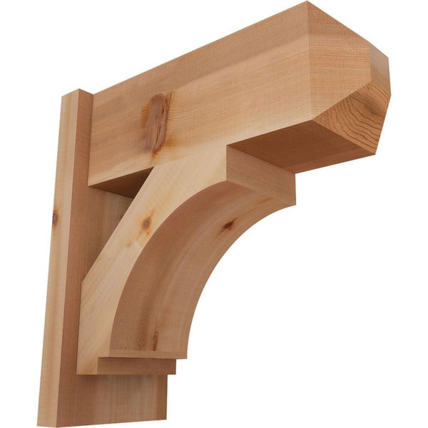 Ekena Millwork 8 in. x 18 in. x 18 in. Imperial Craftsman Smooth Western Red Cedar Outlooker