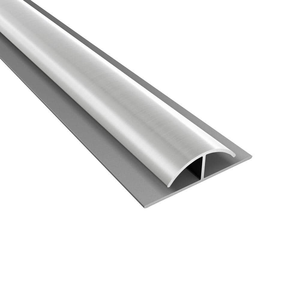 Brushed Nickel 47 in. Decorative PVC Divider Trim (5 Pack)