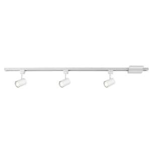 White Integrated LED Linear Track Lighting Kit by Hampton Bay Large-Step 44 in 