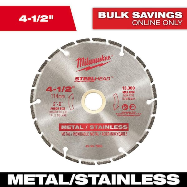 4-1/2 in. Steel Head Diamond Cut Off Blade