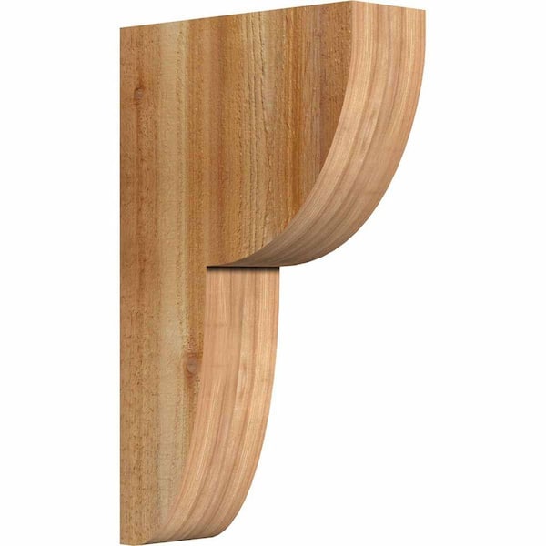Ekena Millwork 4 in. x 12 in. x 20 in. Western Red Cedar Crestline Rough Sawn Corbel