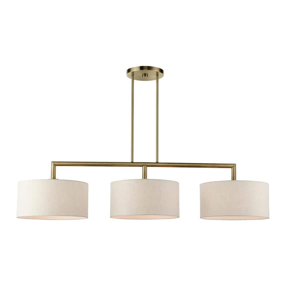 Somerhill 3-Light Antique Brass Linear Chandelier price history on PriceWatchPro
