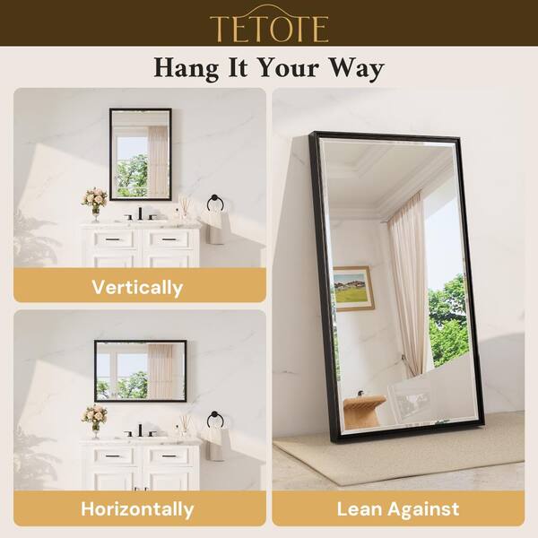Reviews for TETOTE 55 in. W x 36 in. H Framed Rectangular Black