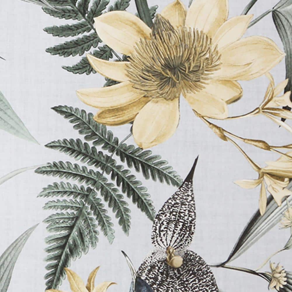 Botanic Garden Blue and Yellow Tropical Removable Wallpaper