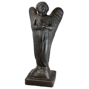 30 in. Bronze Color Morning Angel Lawn and Garden Statue