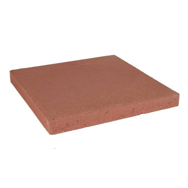 Oldcastle 11.75 in. x 11.75 in. x 1.5 in. Red Concrete Step Stone (168 Pieces / 168 Sq. ft. / Pallet)