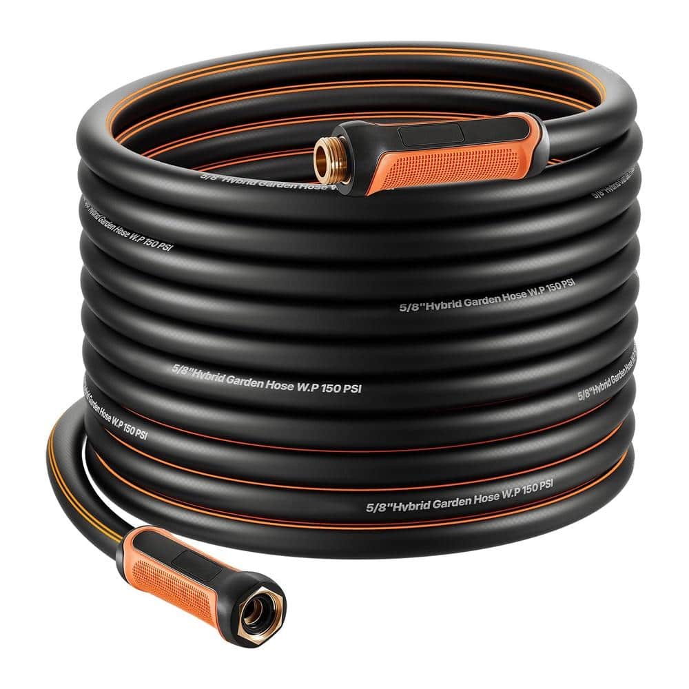 75 ft. x 5/8 in. Heavy-Duty Rubber Garden Hose, 600 PSI Burst, 4-Layer Flexible Build with 360-Degree Swivel Fittings price history on PriceWatchPro