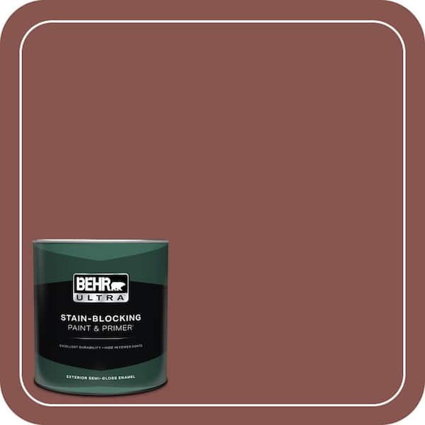 BEHR ULTRA 1 qt. #160F-6 Boston Brick Semi-Gloss Enamel Exterior Paint & Primer
