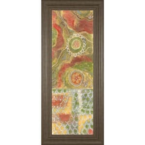 "Moroccan Whimsy Il" By Karen Deans Framed Print Abstract Wall Art 42 in. x 18 in.