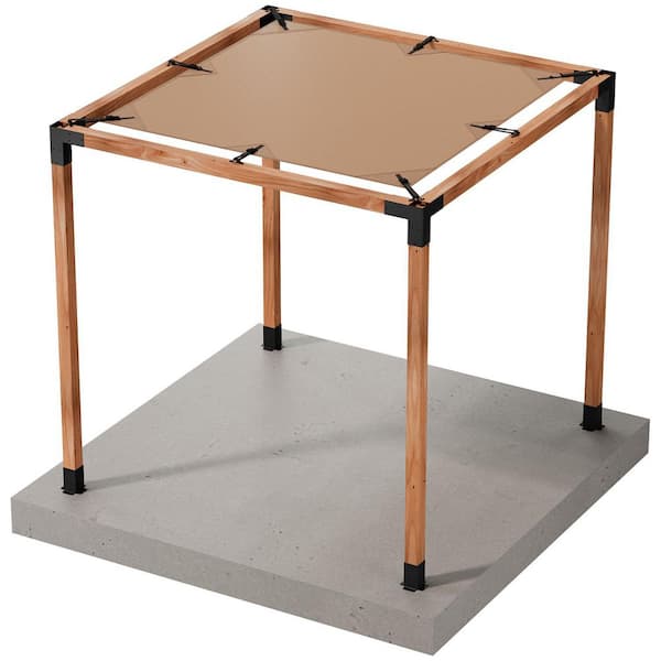 Outdoor Accents Sage System Sunshade for 8 ft. x 8 ft. Pergola, Tan