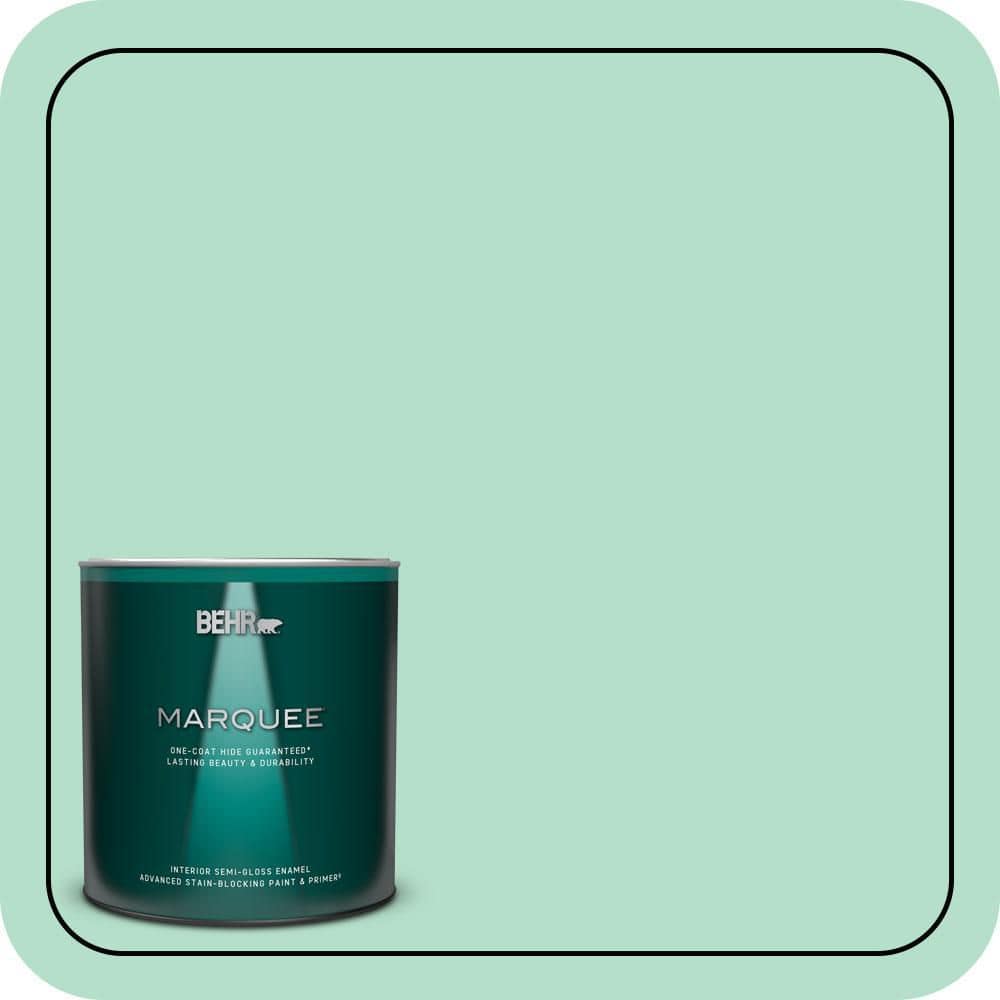 1 qt. #480C-3 Aqua Bay Semi-Gloss Enamel Interior Paint & Primer price history on PriceWatchPro