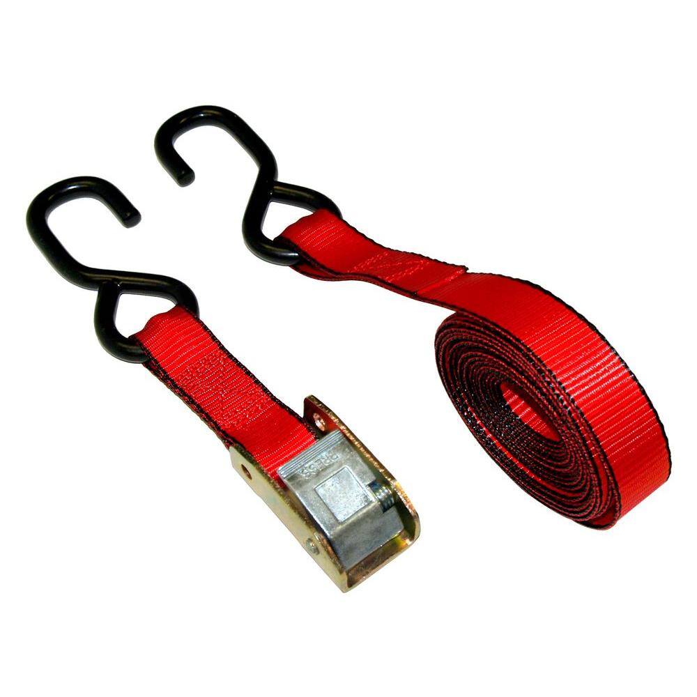 1 in. x 15 ft. Cam Buckle Tie-Down Strap with 1500 lbs. S-Hook Design price history on PriceWatchPro