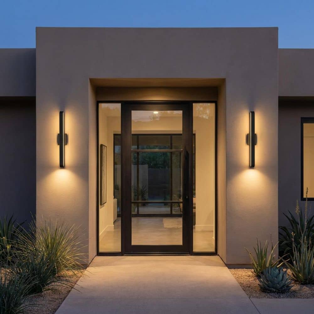 Lakemont 34 in. W x 5 in. H Textured Black Modern Contemporary LED Hardwired Extra Large Outdoor Wall Lantern price history on PriceWatchPro