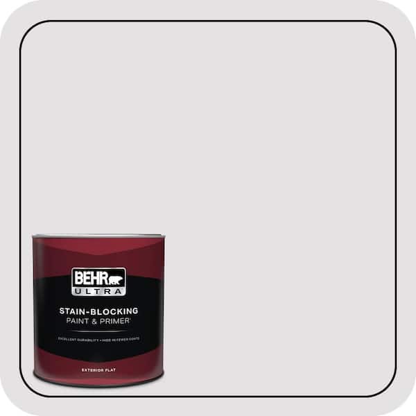 BEHR ULTRA 1 qt. #PR-W02 Early Crocus Flat Exterior Paint & Primer