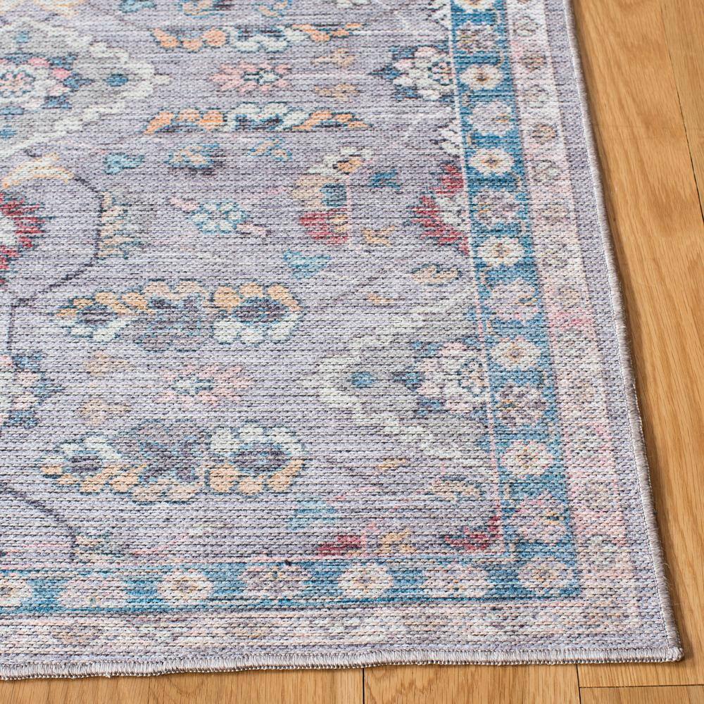 Serapi Gray and Beige 8' x 10' Washable Synthetic Area Rug