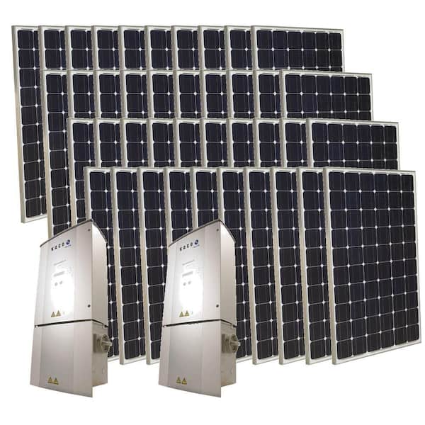 Grape Solar 10,000-Watt Monocrystalline PV Grid-Tied Solar Power Kit-DISCONTINUED