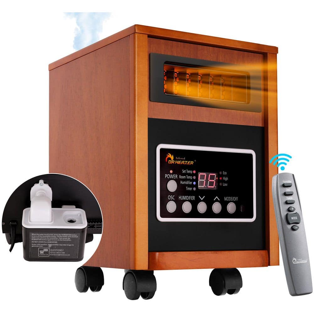 Dr Infrared Heater 1500-Watt Cherry Electric Infrared Cabinet Space ...