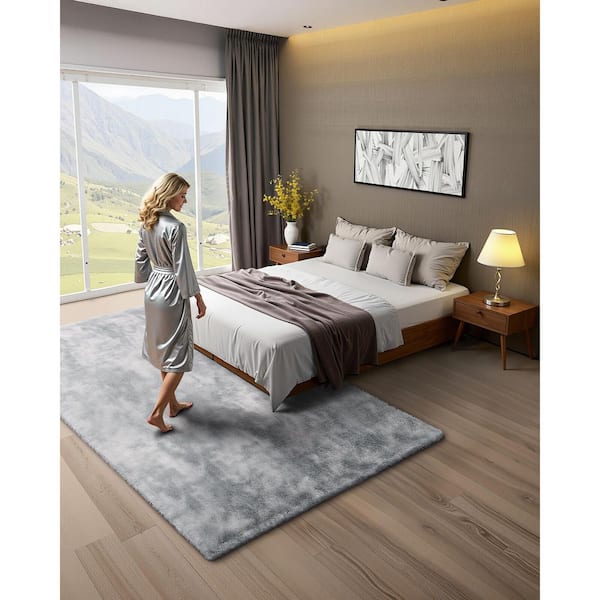VEVOR Indoor Plush, 6 x 9 ft. Soft Plush Carpet, Furry Shag for