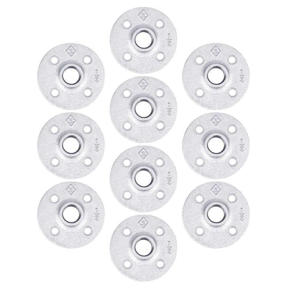 1/2 in. Galvanized Iron Floor Flange (10-Pack) price history on PriceWatchPro