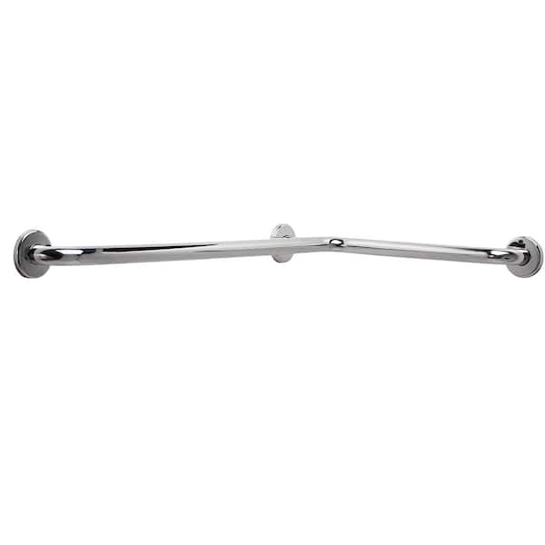 CSI Bathware 30 in. x 30 in. Horizontal Angle Grab Bar in Polished Stainless