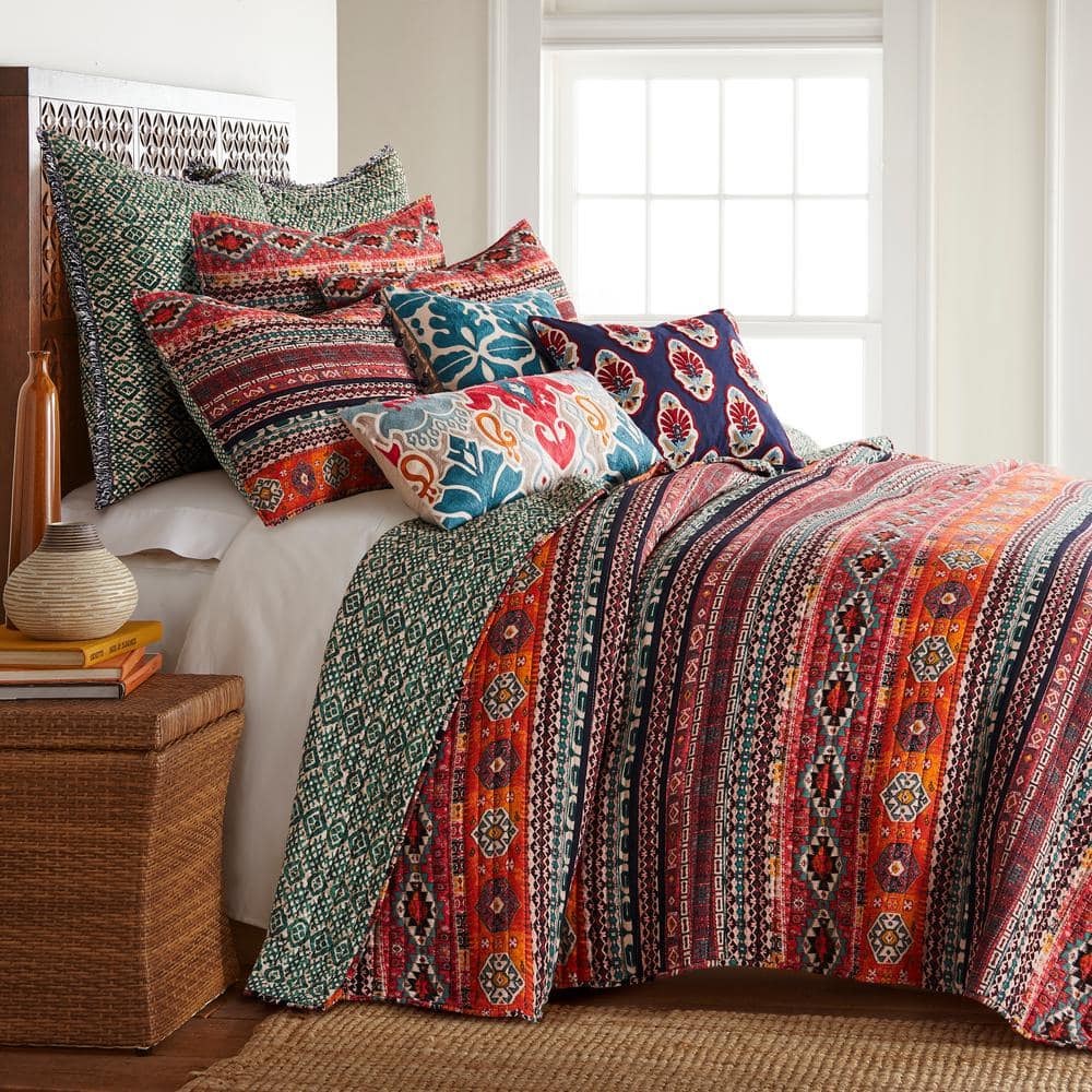 NY&Co. Home Cody 3-Piece Clip Jacquard Cotton Quilt Set, King
