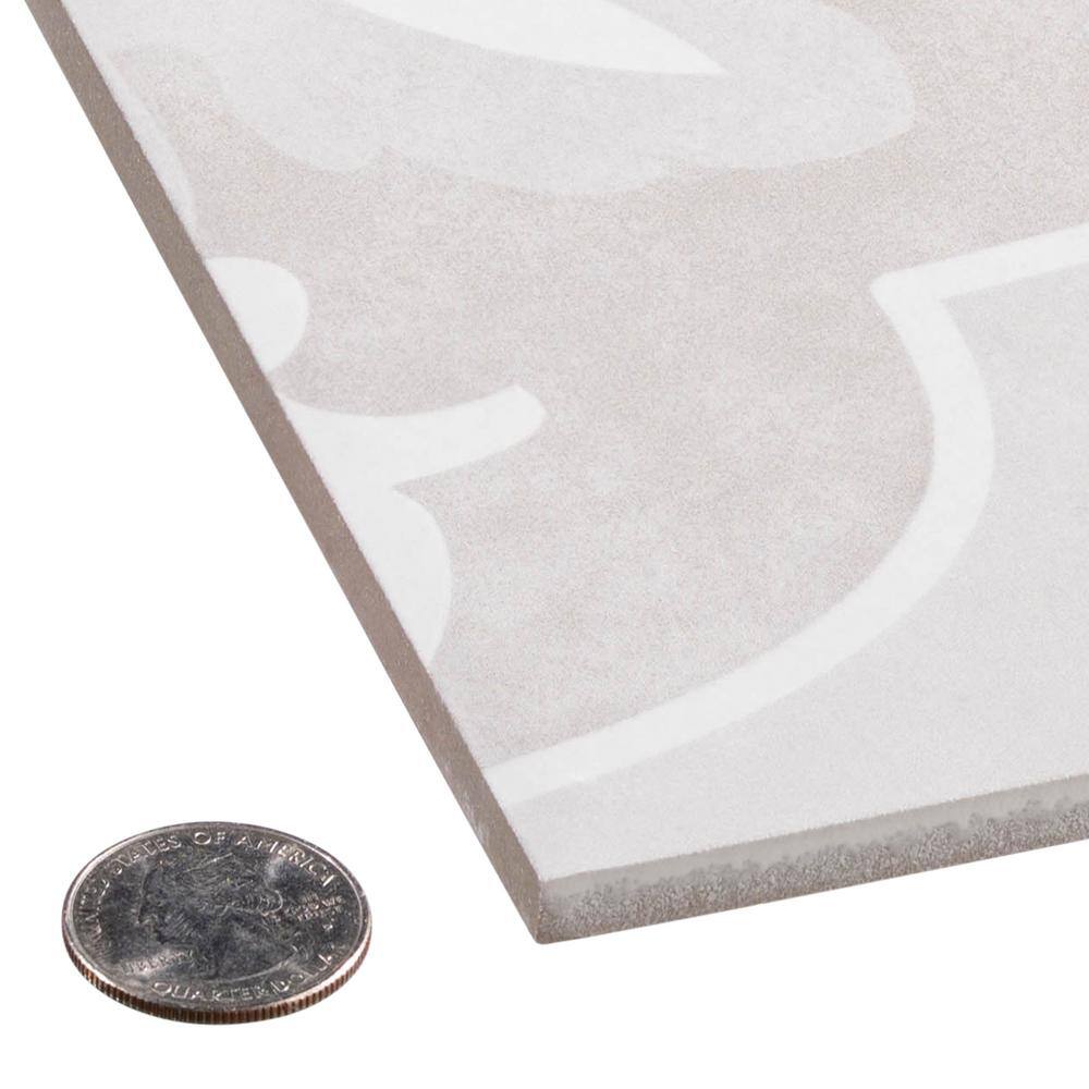 Villardo Beige Matte 6x6 Porcelain Patterned Tile