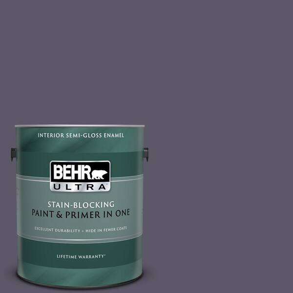 BEHR ULTRA 1 gal. #UL250-22 Legacy Semi-Gloss Enamel Interior Paint and Primer in One