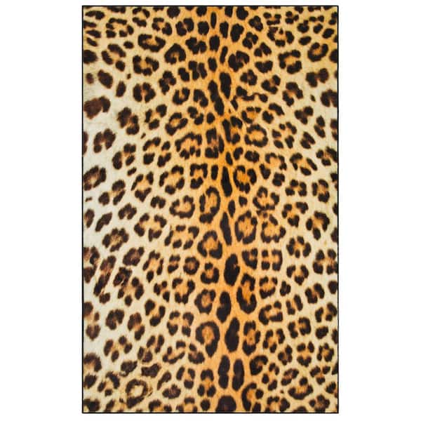 Mohawk Home Cheetah Spots Tan 8 ft. x 10 ft. Animal Print Area Rug 049391 -  The Home Depot