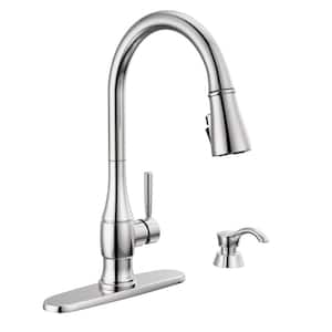 Hazelwood Single-Handle Pull Down Sprayer Kitchen Faucet with ShieldSpray Technology in Chrome