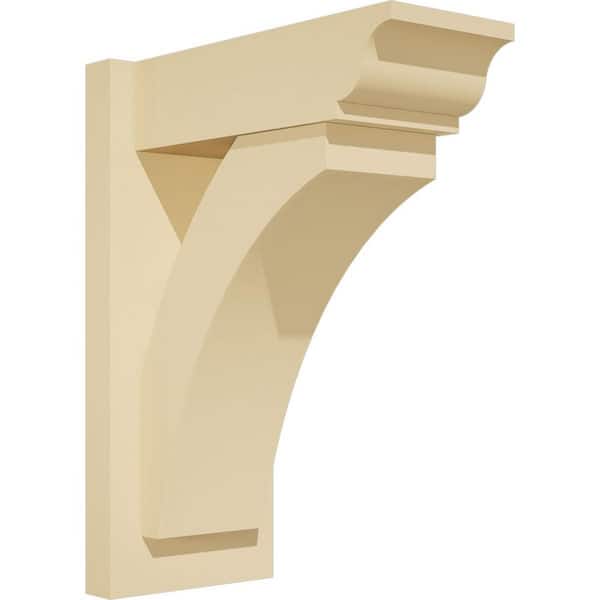 Ekena Millwork Thorton 7 in. W x 18 in. H x 14 in. D Signature Urethane Polyurethane Outlooker with Traditional Ends