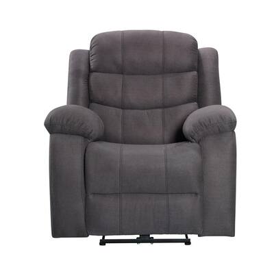 Gray Power Recliner Chair with USB Port Pillow Top Arms Living Room Single Reclining Sofa Chair