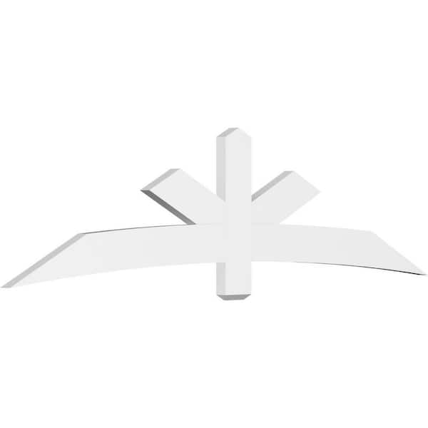 Ekena Millwork Alberta 96 in. W x 24 in. H x 2 in. D Signature Polyurethane Bracket