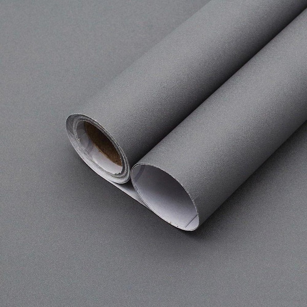 Matte Contact Paper Dark Gray Matte Contact Paper Peel and Stick Wallpaper Roll Z0D6R6YHQS ...