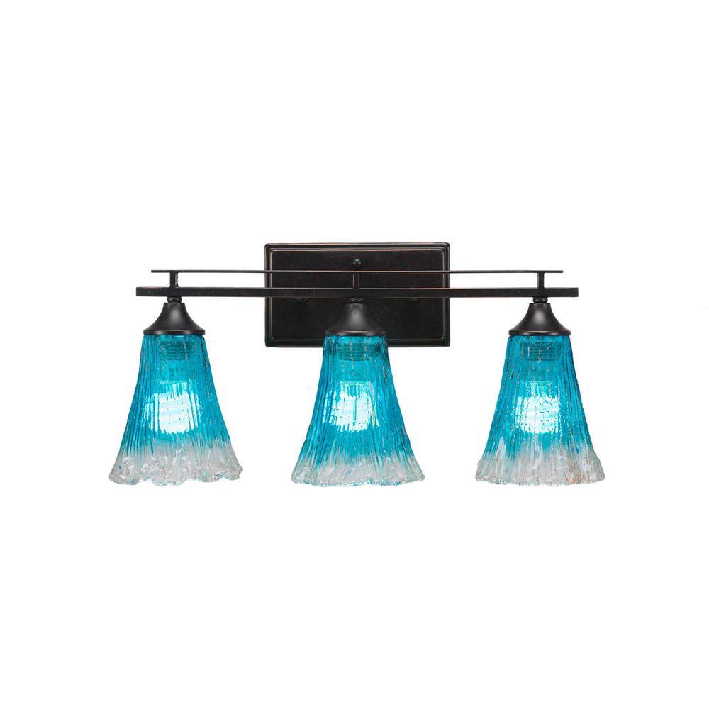 Ontario 20.5 in. 3-Light Dark Granite Vanity Light