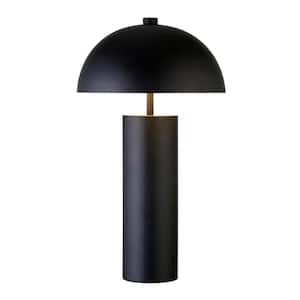 York 27 in. Blackened Bronze Table Lamp with Metal Shade
