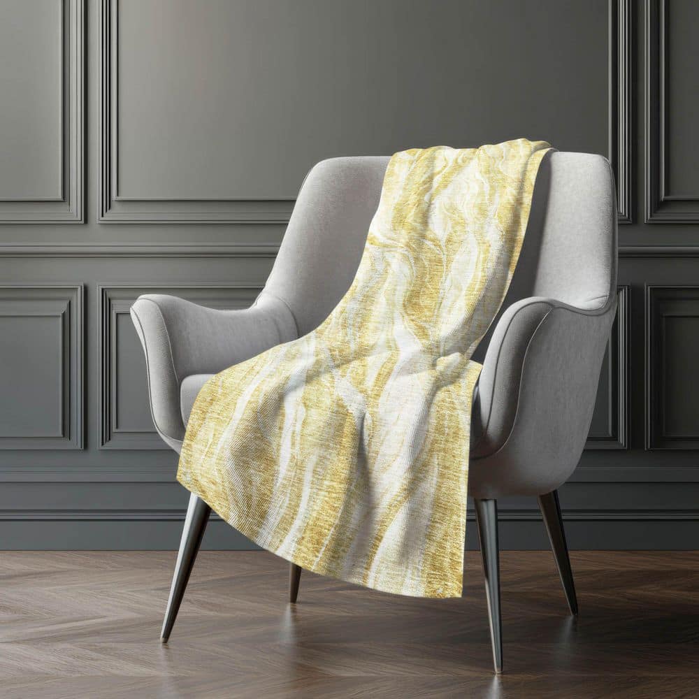 Premium Machine Washable ASB720 Gold 50 in. x 70 in. Sherpa Throw Blanket price history on PriceWatchPro