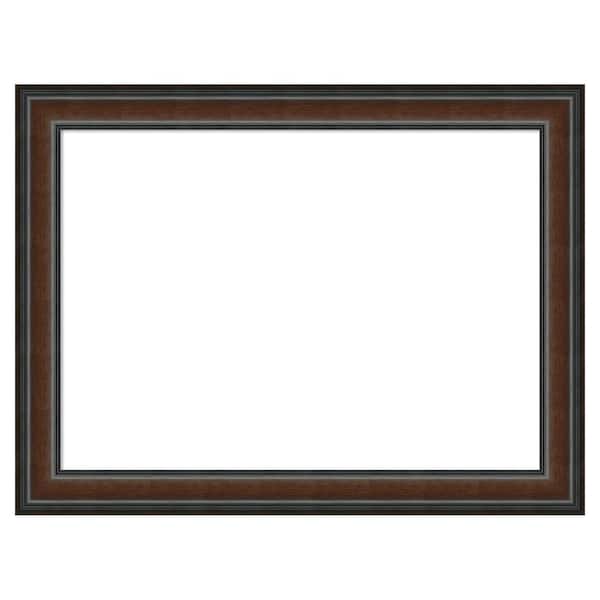 Amanti Art Cyprus Walnut 33 in. x 25 in. Wood Framed Dry Erase Magnetic Memo Board