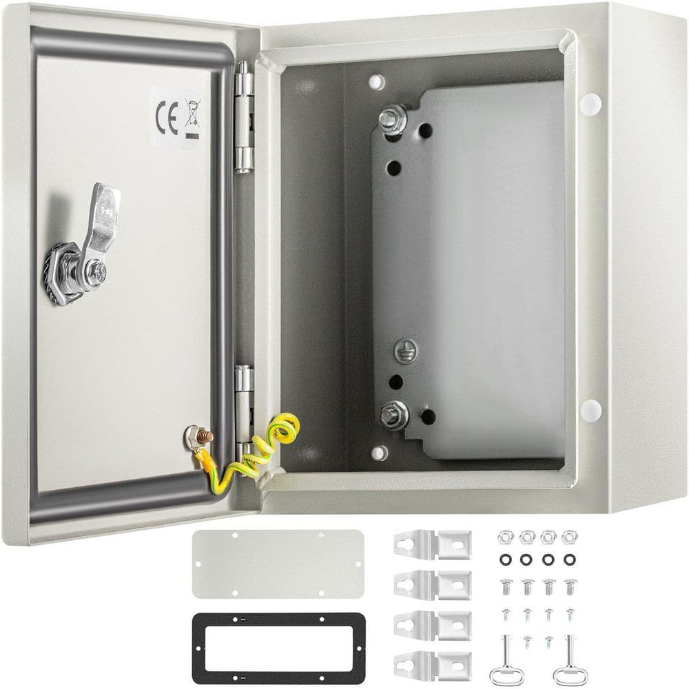 10 in. x 8 in. x 6 in. NEMA Steel Enclosure, IP66 Waterproof and Dustproof, Outdoor/Indoor Electrical Junction Box price history on PriceWatchPro