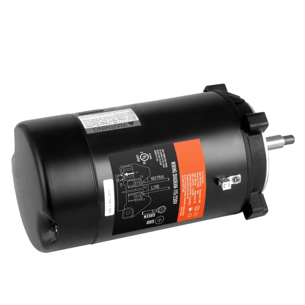 1 HP Pool Pump Motor 56J Frame, 115V/230V 3450 RPM CCW Round Rim Replacement with 90μF Capacitor price history on PriceWatchPro